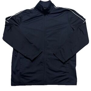 Foundry Full Zip Jacket Mens 2XLT Navy Blue Track Athleisure Lightweight Pockets